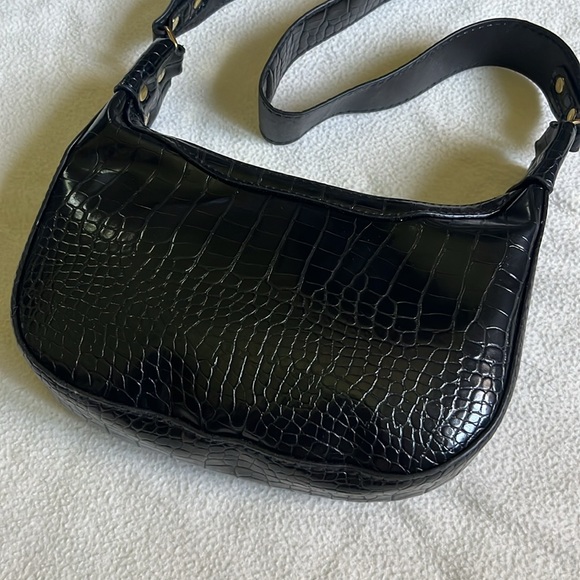 Black Snake Print Purse - Picture 1 of 3